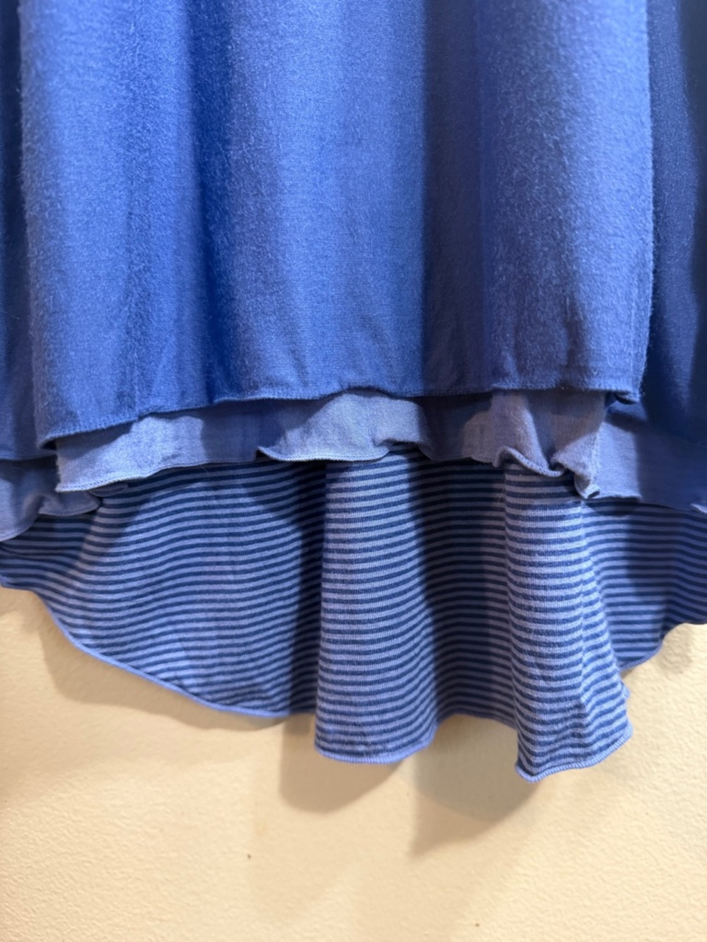 Athleta Bellisima Reversible Blue Racerback Midi Dress High Low M - Picture 2 of 5